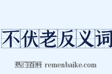 不伏老反义词是什么意思的图片